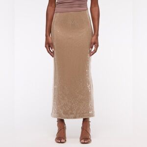 NWT Abercrombie & Fitch Sequin Pink Pencil Skirt (XL)